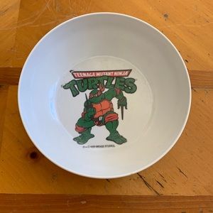 TMNT 1989 Vintage Collectible Home Decoration Bowl